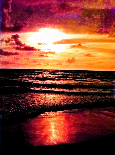 Ocean Lit Up